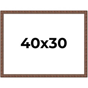 PosterPalooza | 40x30 Modern Bamboo Picture Frame, UV Acrylic, 5 Finishes - 1 of 4