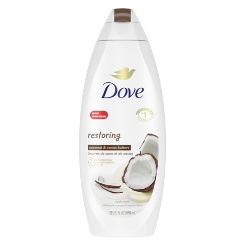 Dove Beauty Restoring Coconut Butter & Cocoa Butter Nourishing Body Wash - 22 fl oz - image 1 of 4