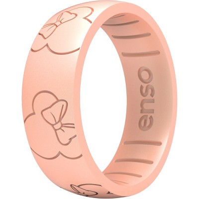 Enso Rings Disney Minnie Mouse All Around Ears Classic Silicone Ring - Rose Gold