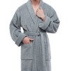 ESKYMODE Mens Terry Cotton Bathrobe, Ankle Length Long Towel Bath Robe - 4 of 4