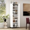 FUFU&GAGA Double Door Shoe Cabinet Entryway High Shoe Rack Large Storage Space With Multi Shelves - 3 of 4