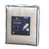 ETL certified 100% polyester Electric Blanket Solid Fleece to Faux-Shearling Heated Blanket - 4 of 4
