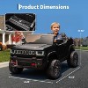 24v Licensed Kids Ride on Car, 2 Seater Electric Truck for Big Kids with Parent Remote Control, 3 Speeds, Bluetooth Music, LED Lights for Ages 3-8 - 3 of 4