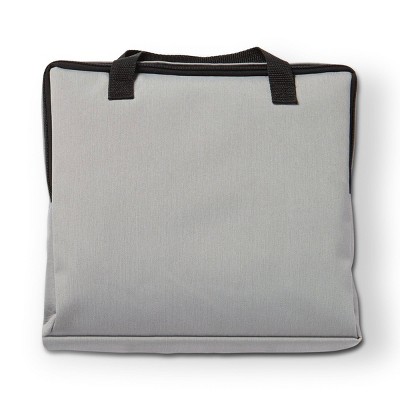 Light Gray Polyester Square Fire Table Protective Cover