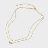 14K Gold Plated Cubic Zirconia Cluster Multi-Strand Necklace - A New Day™ Gold - 2 of 4