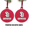 South Dakota Secondary Logo Aluminum Holiday Christmas Tree Ornament - 2 of 4