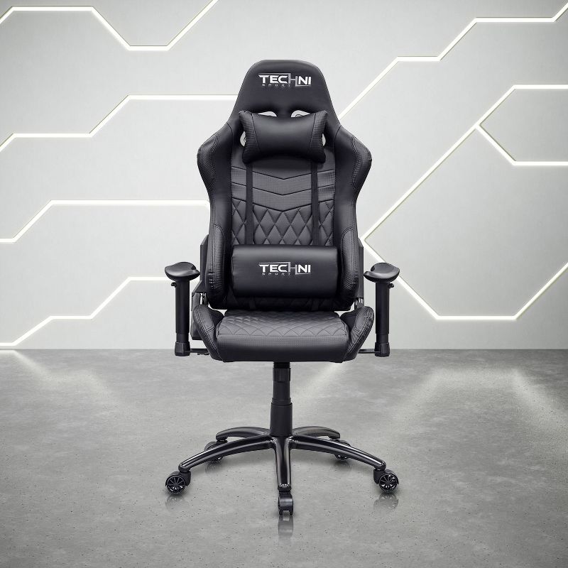 Ts-5100 Ergonomic High Back Racer Style Video Gaming Chair - Black - Techni Sport, 6 of 15