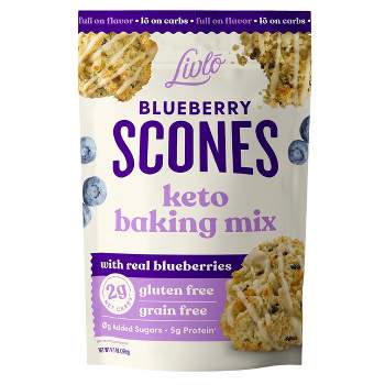 Livlo Keto Blueberry Scone Baking Mix, 9.5  oz
