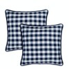 Kate Aurora 2 Pack Country Farmhouse Buffalo Plaid Zippered Pillow Covers - 2 of 4