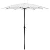 Northlight 8.85ft Outdoor Patio Lotus Umbrella with Hand Crank, White - 4 of 4