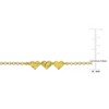EVERLY JEWELRY | Yellow Plated Sterling Silver 5.3mm Heart Center with 1.7mm Rolo Chain Bracelet, 6.5" + 1" ext - 4 of 4