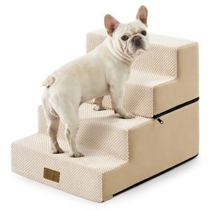 Cozy Kiss Modular Foam Pet Stairs, Portable Dog Steps for Couch and Bed with Removable Design - 1 of 4