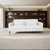 DOMETOUR 74" Loveseat Sofa, Corduroy Sofa Couch with 2 Pillows Small Modern Comfy Couch for Living Room - 2 of 4