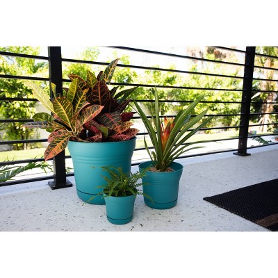 Bloem Saturn Planter with Saucer