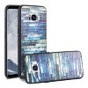 Reiko Samsung Galaxy S8 Embossed Wood Pattern Design TPU Case with Flowers - 2 of 4