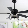 Bella Depot 52" Crystal Ceiling Fan with Light and Remote 6-Speed for Dining Room Bedroom - 2 of 4