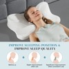 COWLOWN White 1 Piece Memory Foam Pillow, Cervical Support Pillow with Dual Height Design for Back, Side Sleepers - 2 of 4