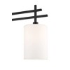 Possini Euro Design Torrance Modern Industrial 65" Tall Downbridge Arc Floor Lamp Matte Black Warm Gold Frosted Glass Shade for Living Room - 3 of 4