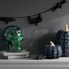 10" Large Plated Skull Halloween Decorative Prop - Hyde and EEK! Boutique™ - 2 of 3