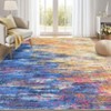 Modern Abstract Living Room Area Rug for Home Decor, Large Soft Non Slip Washable Carpet for Bedroom Dining Room - 3 of 4
