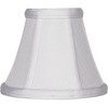 Imperial Shade Set of 8 Empire Chandelier Lamp Shades White Small 3" Top x 6" Bottom x 5" High Candelabra Clip-On Fitting - 3 of 4