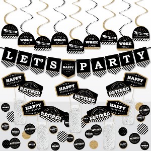 Big Dot of Happiness Happy Retirement - Retirement Party Supplies Decoration Kit - Decor Galore Party Pack - 51 Pieces - 1 of 4