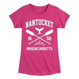 Girls' - Instant Message - Nantucket Fitted Short Sleeve Graphic T-Shirt - 1 of 4
