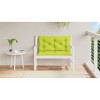 vidaXL Garden Bench Cushion Bright Green 39.4"x(19.7"+19.7")x2.8" Oxford Fabric - 3 of 4