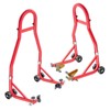 Heavy-Duty Motorcycle Front & Rear Stand Set – 900 lbs Capacity, Adjustable Width, Durable Steel Construction for Maintenance, Repairs & Storage - 3 of 4