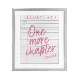 Stupell Industries One More Chapter Please Framed Print Under Glass Art - 1 of 4