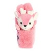 Aurora Small Glitter Fawn Fancy Pals Fashionable Stuffed Animal Pink 8" - image 2 of 4