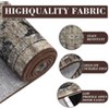 Washable Rugs Vintage Printed Carpet with Non-Slip Backing Oriental Distressed Floor Cover Low Pile Indoor Mat for Living Room Kitchen Bedroom - 4 of 4