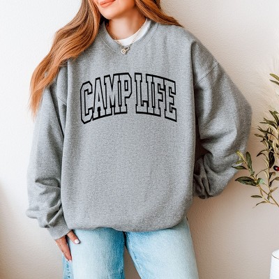Simply Sage Market Camp Life Varsity Sweatshirt