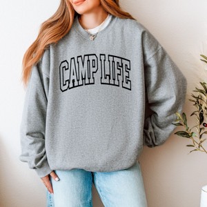 Simply Sage Market Camp Life Varsity Sweatshirt - 1 of 4
