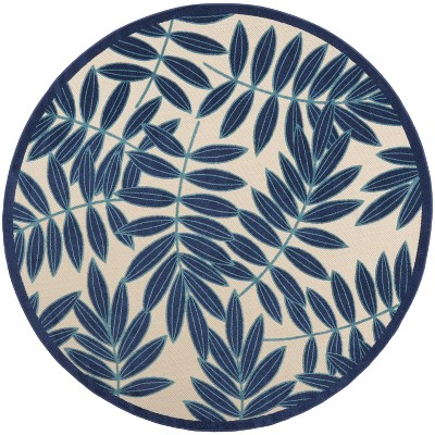 Nourison Aloha Floral Leaf Outdoor Area Rug