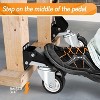 Hachikiko 4 Pack Workbench Casters Wheels - Heavy Duty Retractable 2.5" Stepdown Castors, Side Mount Rollers with Installation Template - 4 of 4