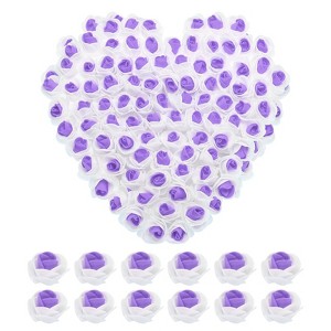 Unique Bargains PE Mini Artificial Rose Flower Heads for DIY Craft 1.38 Inch Dia 500 Pcs - 1 of 3