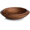 Nambe Skye Acacia Wood Centerpiece Bowl, Decorative Wood Fruit Display Bowl for Table & Kitchen Counter Decor,15 Inch - 3 of 4