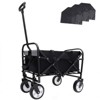 BEAFUP Foldable Wagon Cart with Waterproof Liner & All-Terrain Wheels, Lightweight - for Beach, Camping, Gardening by Families & Outdoors - 4 of 4