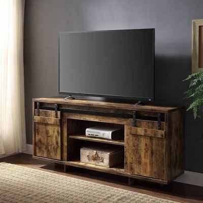 60" Bellarosa TV Stand for TVs up to 60" Rustic Oak - Acme Furniture