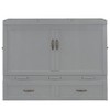 Full Size Murphy Bed with USB Ports and Large Drawers - 3 of 4