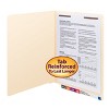 Smead End Tab Fastener File Folder, Shelf-Master  Reinforced Straight-Cut Tab, 1 Fastener, Letter Size, Manila, 50 per Box (34110) - image 2 of 4