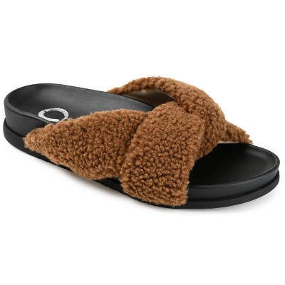 Journee Collection Women's Dalynnda Slipper Brown 11