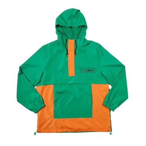 Hunter x Hunter Gon Freecss Long Sleeve Green Colorblock Hooded Anorak-XL