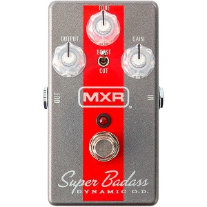 MXR M249 Super Badass Dynamic O.D. Effects Pedal Silver and Red - 1 of 4