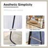 Modern Floor Mirror, Aluminum Alloy Metal Frame Arched Wall Mirror, Full Length 4S - ModernLuxe - 4 of 4
