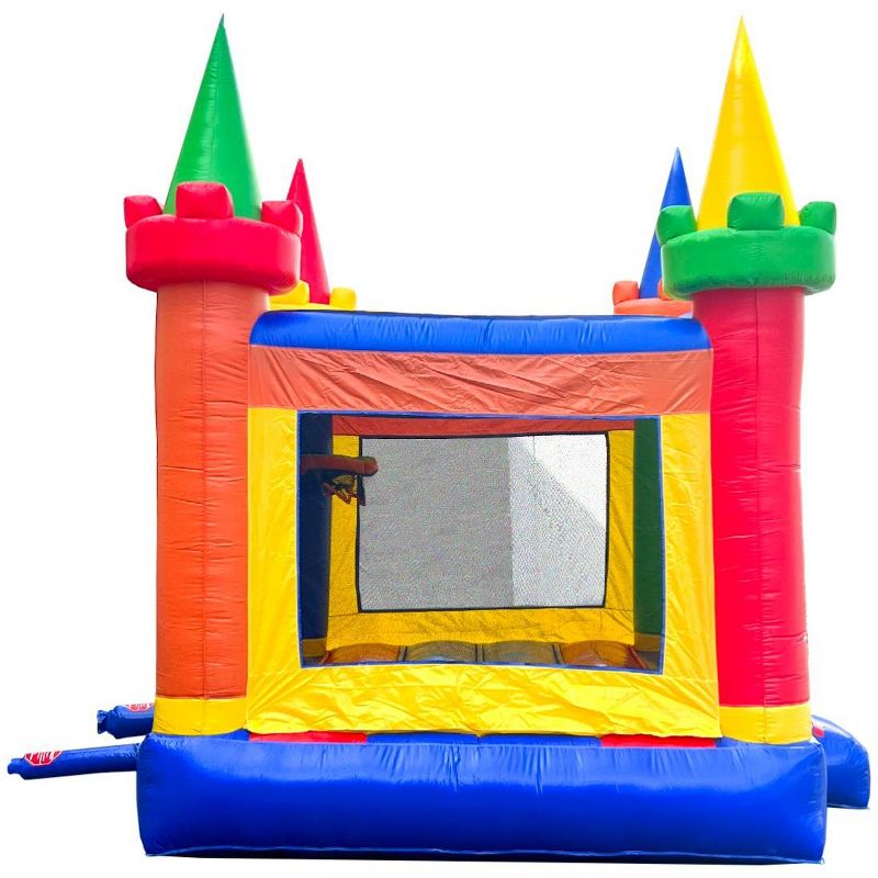 Pogo Bounce House Crossover Kids Inflatable Bounce House with Blower, Rainbow Modular, 4 of 7