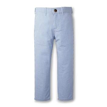 Hope & Henry Boys' Organic Cotton Seersucker Suit Pant, Infant