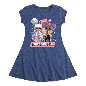 Girls' - LOL Surprise! - Winter Dolls Fit & Flair Cap Sleeve Dress - 1 of 3