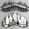 1pc Wall Mounted Bathroom Shelf, Shower Caddy Rack, No Punching Triangle Storage Rack For Bathroom Kitchen, Bathroom Accessories - 4 of 4